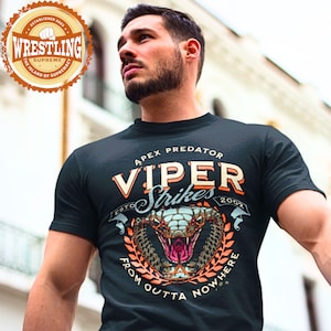 Vintage T-Shirt Wrestling RKO Outta Nowhere Funny Viper T-Shirt