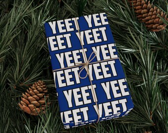 Jey Uso YEET Christmas Wrapping Paper Wrestling Fan Wrapping Paper Personalized Wrestling Yeet Wrapping Paper For Holiday Gifts For Fans