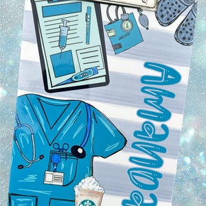 Personalized Nurse Clipboard: Double-Sided Aluminum, RN CNA Gift