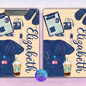 Personalized Nurse Clipboard: Aluminum Double Sided Nursing Gift