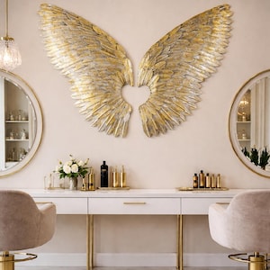 Romantic Iron Wing Wall Art – Symbolic Elegance for Inspired Interiors