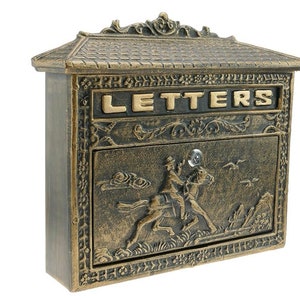 Mailbox Style Vintage Retro Antique Iron - timeless elegance for your mailbox