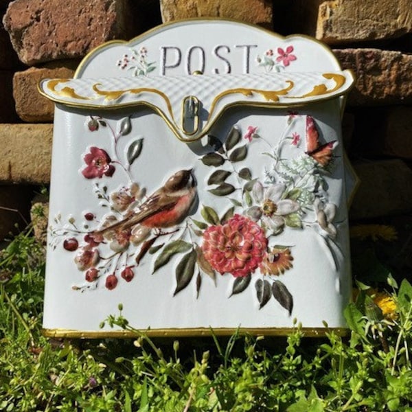 Rustic metal mailbox on the wall adding charm to a country house - Whispers of tradition