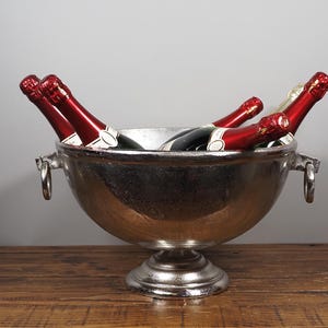 Elegant Aluminum Nickel-Plated Wine & Champagne Cooler – the perfect blend of luxury, durability, and style for every celebration.