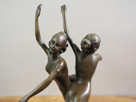バレリーナ ブロンズ彫刻 約30cm バレリーナ ブロンズ彫刻 約30cm ブロンズ製抽象彫刻 約30cmそ