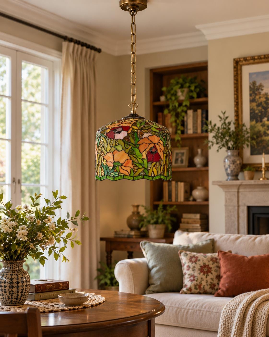 Art Nouveau Ceiling Light - Etsy
