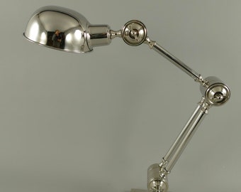 Contemporary Nickel-plated Aluminum Lamp
