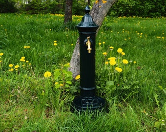 Rustic Antique Cast Aluminum Garden Fountain: Enhance Your Outdoor Oasis - Brunnen