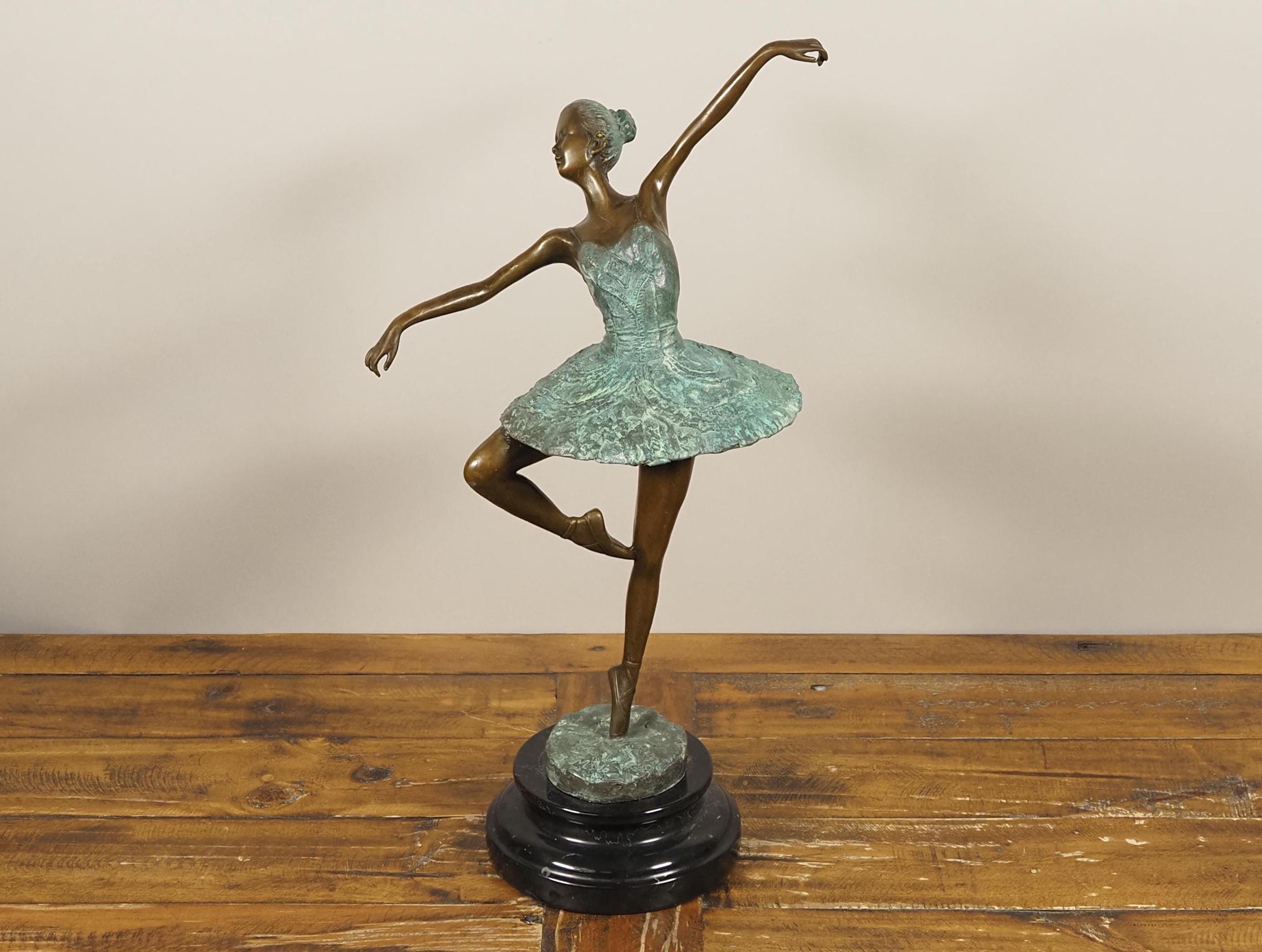 Elegant Bronze Ballerina Sculpture - Graceful Dancing Figure Art, Dynamic  Movement Collectible Decor - Etsy, image size:2787x2102