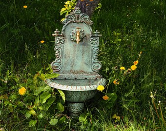 Enchanting Cast Iron Wall Fountain: Add a Touch of Romance to Your Space