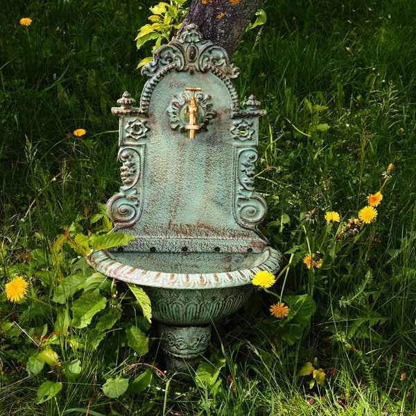 Enchanting Cast Iron Wall Fountain: Add a Touch of Romance to Your Space