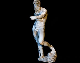 Neptune by Giambologna. Sculpture of Neptune. 3D printed and hand-painted.