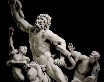 Decoration Sculpture Laocoön and his sons