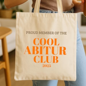 Regalo Abitur, Cool Abitur Club, regalo Abitur, bolsa de yute Abitur, idea de regalo, regalo de graduación, Abitur, Abitur 25, Abitur, certificado de finalización de estudios