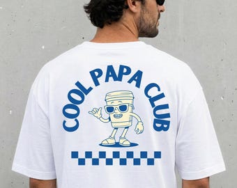 Cool Papa Club Shirt – Funny Dad T-Shirt – Father’s Day Gift – Cool Dad Tee – Coffee Lover Shirt – Gift for Dad