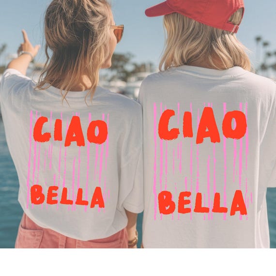 Ciao Bella Shirt – Italien Sommer T-Shirt, Italian Aesthetic Shirt, Italy Lover Tee, Italian Vacation Shirt