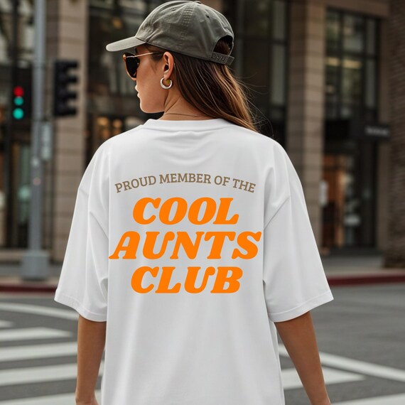 Coole Tante Shirt | Cool Aunts Club T-Shirt | Lustiges Tante Geschenk | Proud Member Tante Shirt | Oversize Auntie Tee | Trendige Tante Mode