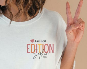 Personalized Limited Edition T-Shirt – Custom Name & Est. Year – Birthday Gift
