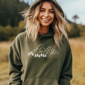 Hoodie Berge, Hoodie Unisex, Hoodie Travel, Hoodie Hiking