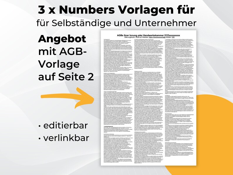 AGB, Agbs, Numbers, Vorlagen,