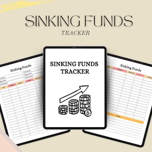 Sinking Funds Tracker | Sinking Funds Tracker Printable | Sinking Funds Printable | Sinking Fund Envelopes | Sinking Funds Monthly Tracker