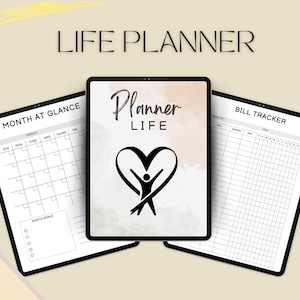 Digital Life Planner, Ultimate Life Planner Google, All in One Life Planner, Digital Life Planner, ADHD Life Planner, Habits Planner