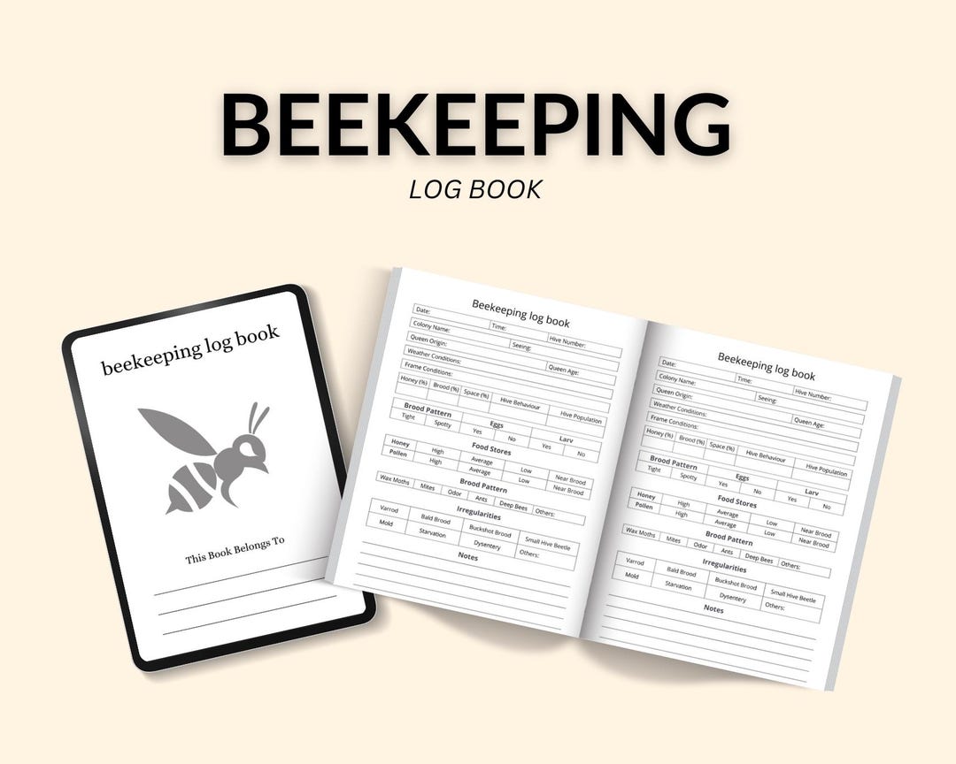 Beekeeping Log Book Template: Beehive Inspection Checklist (printable ...