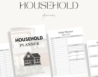 Cartella di gestione della casa / Programma di pulizia / Planner ADHD stampabile / Cartella della vita / Elenco di controllo per la pulizia, Cartella medica / Planner domestico