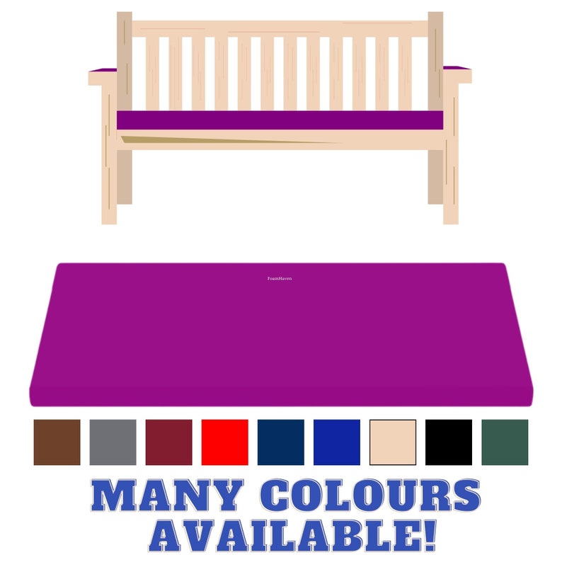 Garden Bench Seat Pad Foam Cushions for Outdoor Cushion Patio Furniture