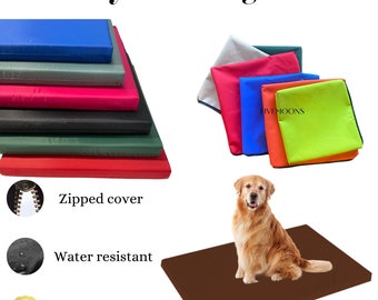 Memory Foam Dog Bed, Waterproof Zipped Cover, Orthopedic Support