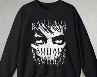 Bauhaus Sweatshirt, Graphic sweatshirts, Band Sweatshirts, Gothic Sweatshirts, Gothic clothing, Band tees, Bauhaus fan gift, Bootleg graphic