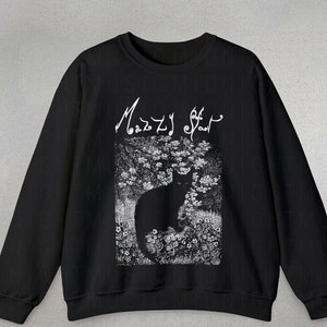 Mazzy Star Cat Sweatshirt, 90s Alternative Rock, Hope Sandoval Sweatshirt, Mazzy Star, Unisex Sweatshirt, Mazzy star fan gifts, bootleg