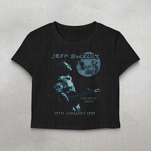 Jeff Buckley Crop Top, Retro graphics tees, Alt rock tee, Cute crop tops, Jeff Buckley shirt, 90s alt rock shirts, Trendy, Gifts for her