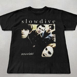 Slowdive Soulvaki Shirt, 90s band tees, Cute shirts, Gifts for her, Alt rock band tee, 90s sheogaze tshirt, Slowdive band tee, Retro graphic