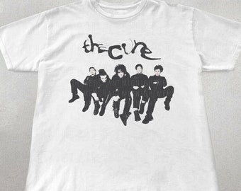 The Cure Shirt, Band graphic tees, 90s band tees, Gothic shirts, Cute tshirts, The Cure graphic tee, Gifts for music lovers, retro band tee