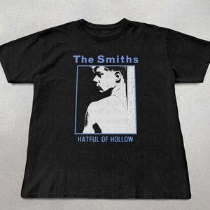 Camiseta do The Smiths, camiseta do álbum Hateful of Hollow, camisetas de bandas, camisetas indie, camiseta com estampa do The Smiths, presentes para fãs do The Smiths, camiseta com estampa de banda dos anos 90