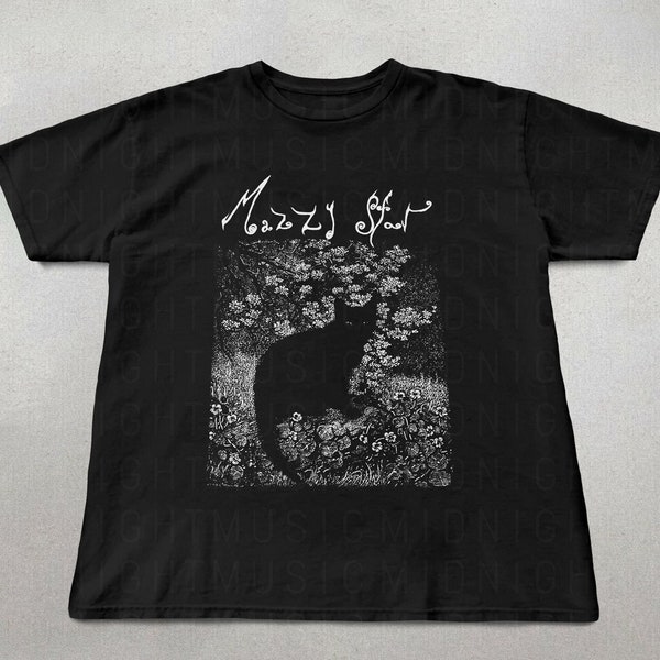 Mazzy Star Cat Shirt, 90s Alternative Rock, Hope Sandoval Tee, Mazzy Star fan gift, Unisex shirt, Music Gifts, cat shirts, cute shirts