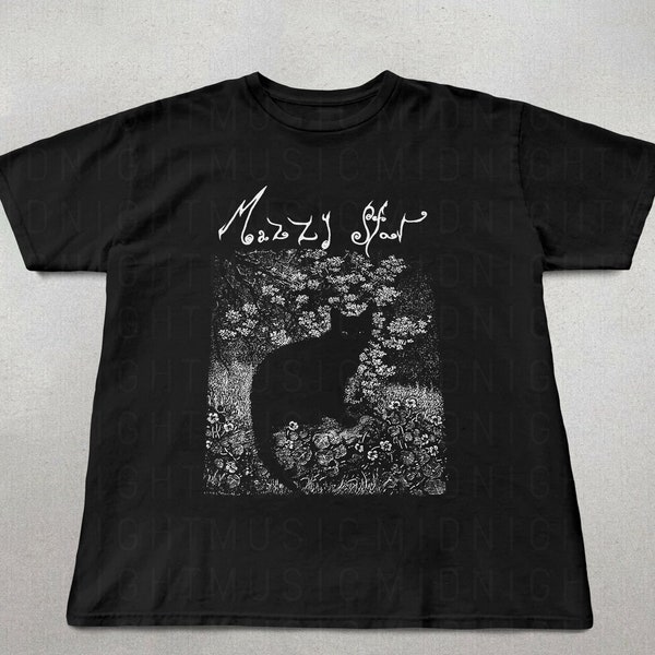 Mazzy Star Cat Shirt, 90s Alternative Rock, Hope Sandoval Tee, Mazzy Star fan gift, Unisex shirt, Music Gifts, cat shirts, cute shirts