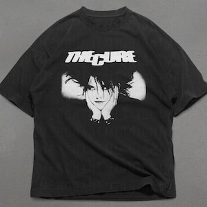 The Cure Band Tee, Comfort Colors Premium Cotton Shirt, The Cure Graphic tee, Oversized Shirts, Retro 90s Band tee, Retro Graphic Tees