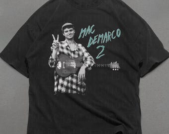 Mac DeMarco 2 T-shirt, Comfort Colors Cotton Shirts, Indie rock shirts, indie graphic tees, Trendy shirts, Cute retro band tee, Unisex