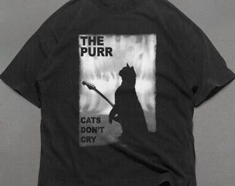 The Cure Shirt, 90er Jahre Band T-Shirt, 90er Jahre Band T-Shirt, 90er Jahre Band T-Shirt, Katzen Grafik T-Shirt, 90er Jahre Band T-Shirt, The Cure Cat Shirt, süße Shirts