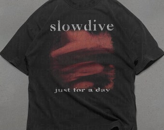 Slowdive Shirt, Comfort Colors Premium Baumwollshirt, Nur für ein Tag Album-T-Shirt, Band-Shirts, 90er Jahre Band-T-Shirts, süße Shirts, Slowdive Grafik-T-Shirt
