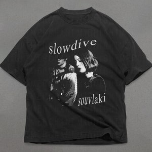 Camiseta Slowdive, camiseta de algodón premium Comfort Colors, camiseta Souvlaki, camisetas de bandas, camisetas de bandas, camisetas lindas, camisetas gráficas Slowdive, unisex