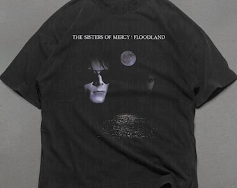 Sisters of Mercy T-Shirt, Comfort Colors Premium Cotton Shirts, Floodland album tee, goth band shirts, 90s band tees, Sisters of mercy tee