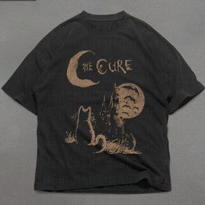 The Cure Band Tee, Comfort Colors Premium Cotton Shirt, The Cure Graphic tee, Oversized Shirts, Cat shirts, Retro Graphic Tees, Cute shirts