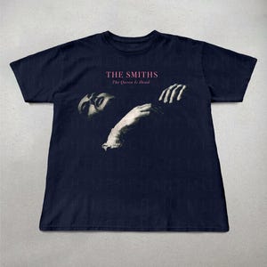 The Smiths-shirt, The Queen Is Dead-shirt, cadeaus van de smiths-fan, band-T-shirt, the smiths graphic tee, indierock-shirt, cadeaus voor haar, uniseks Navy