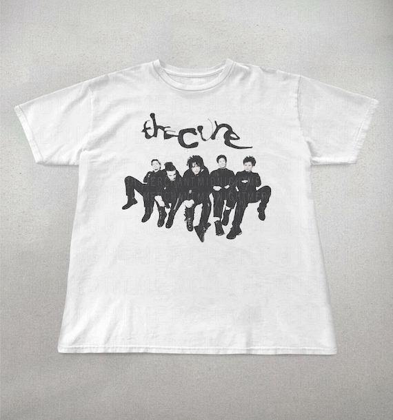 The Cure Shirt, Band graphic tees, 90s band tees, Gothic shirts, Cute tshirts, The Cure graphic tee, Gifts for music lovers, retro band tee