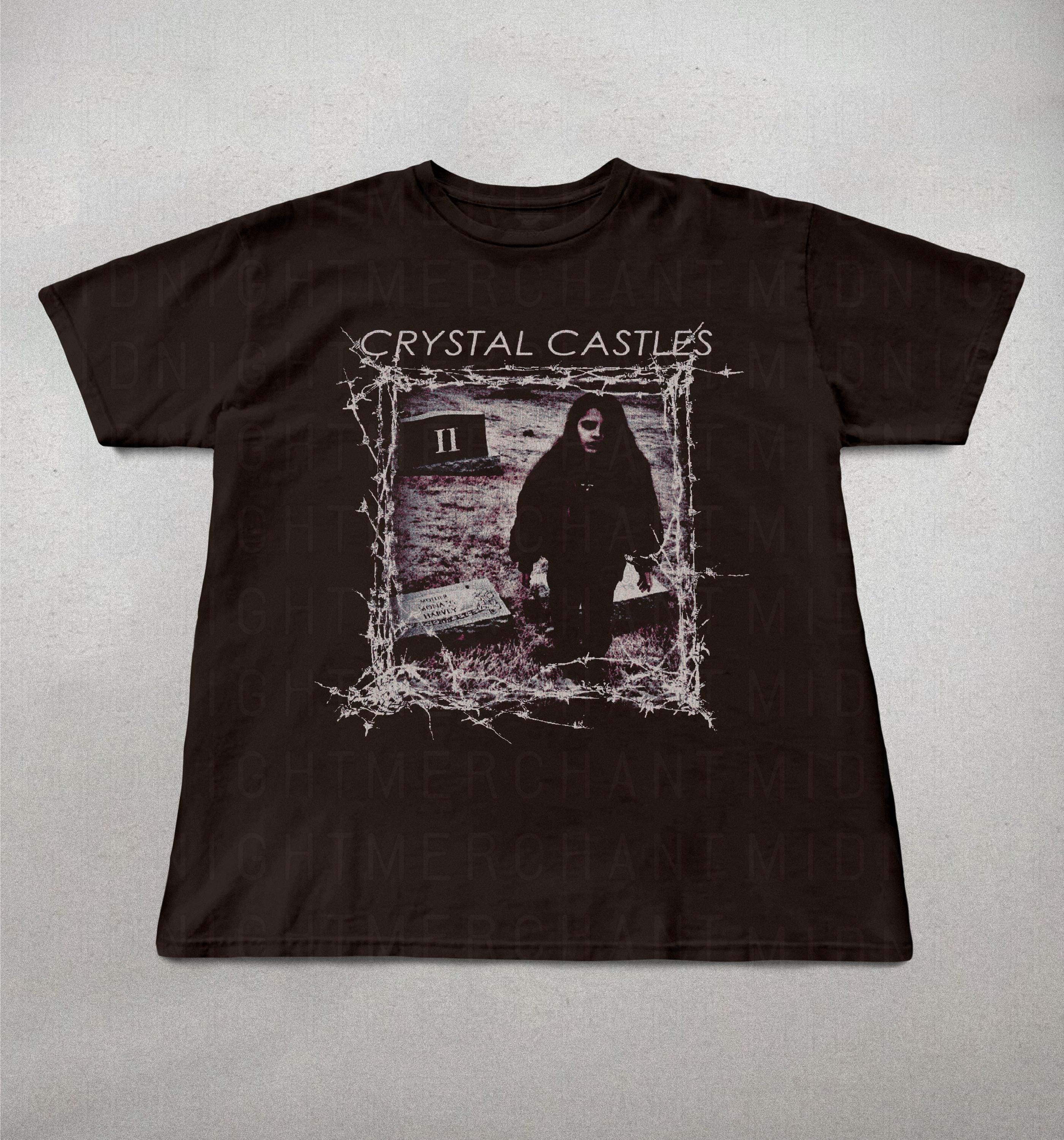 Crystal Castles T-shirt, 90s Style Grunge Graphic Tee, Crystal