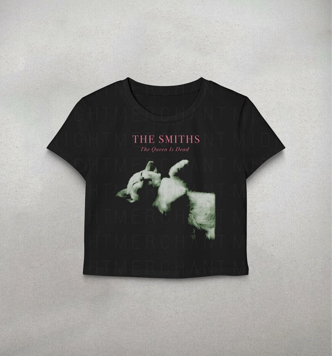 The Smiths Crop Top, 90s Band Tees, Cute Cat Shirt, the Queen is