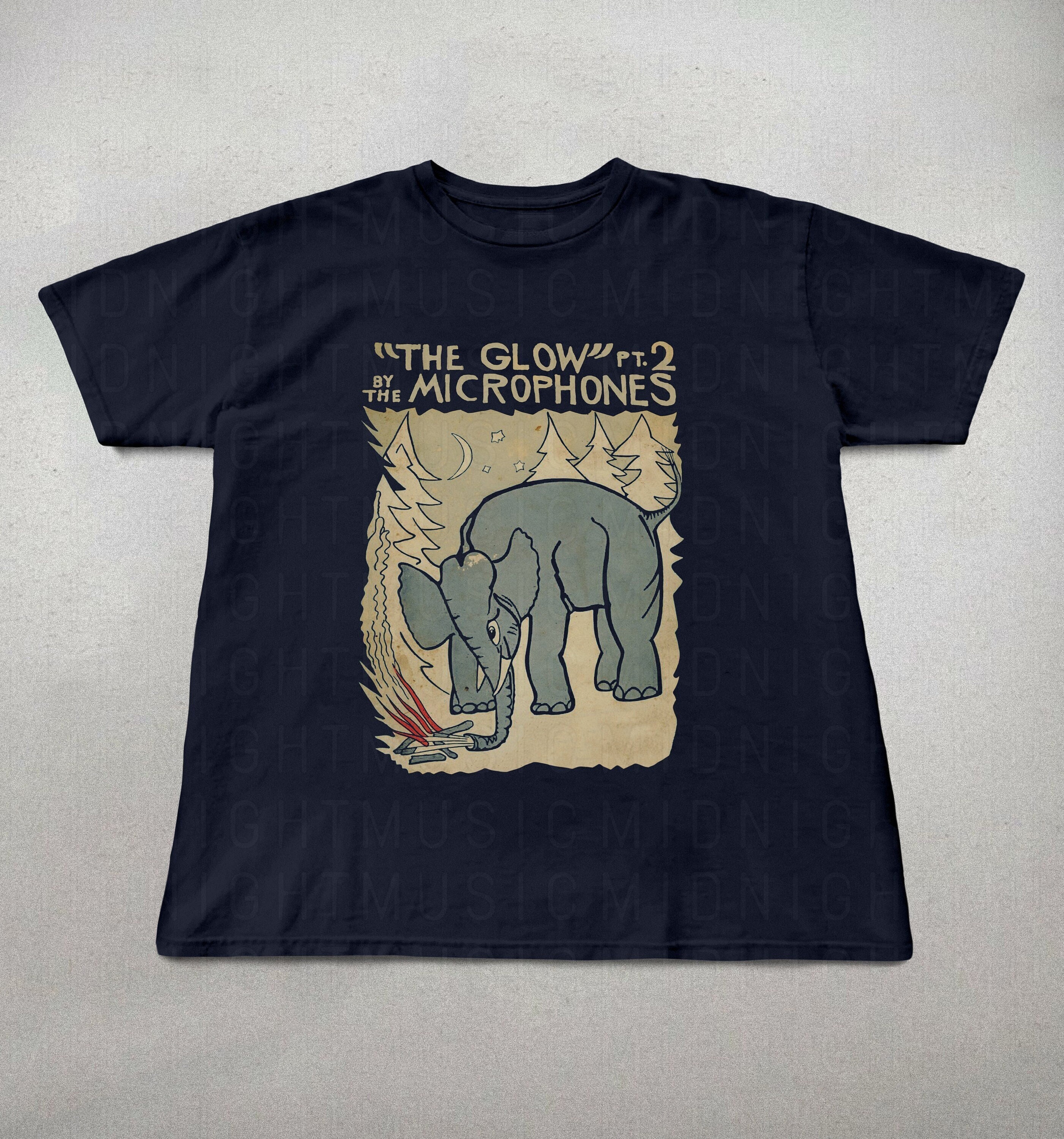 The Microphones T-shirt, the Glow Pt2 Shirt, Indie Rock Band Shirt 